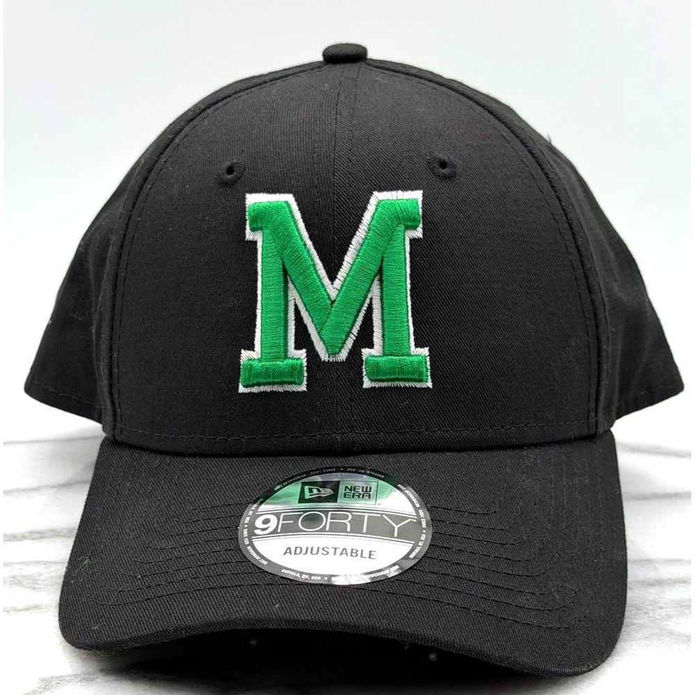 Marshall University New Era 9FORTY Adjustable Hat OSFM Black NCAA‎ Herd Cap New